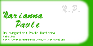 marianna pavle business card